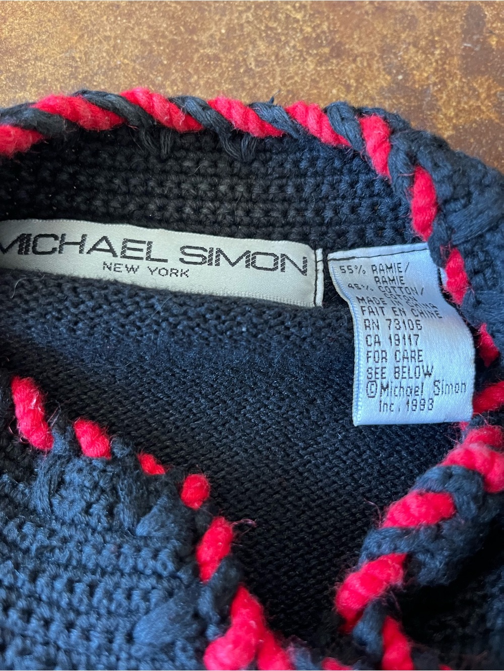 Vintage Michael Simon beaded Christmas nutcracker black cardigan - Picture 5 of 8